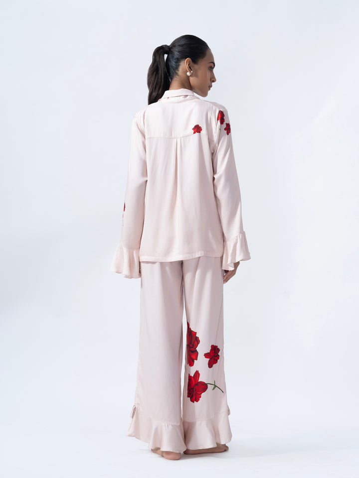 Rose Sorbet Ruffle PJ Set