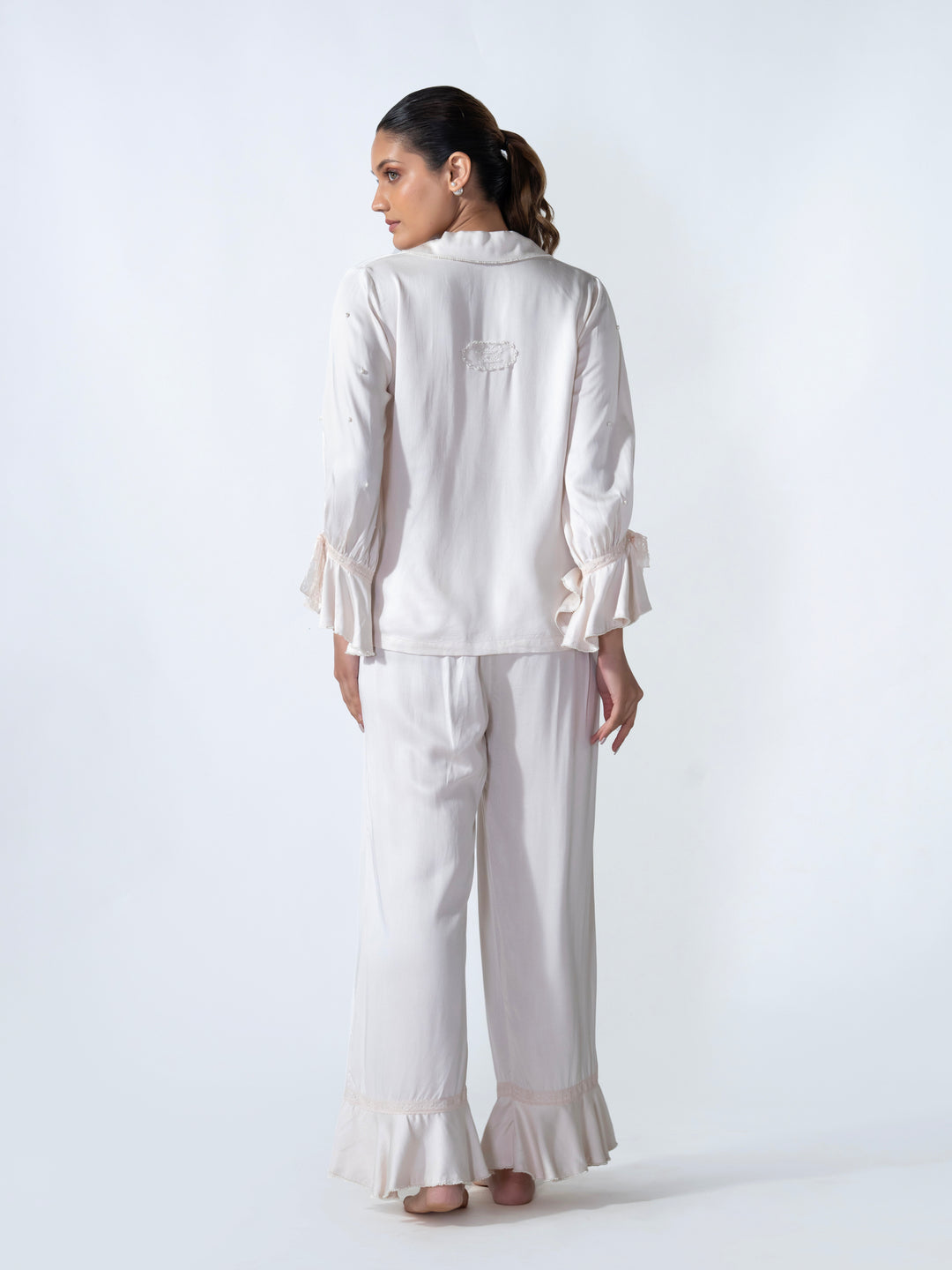 Bridal Ruffle PJ Set